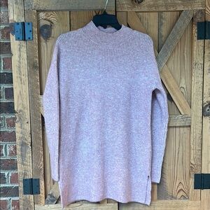 Old Navy Pink Cowl Neck Sweater Cozy Knit